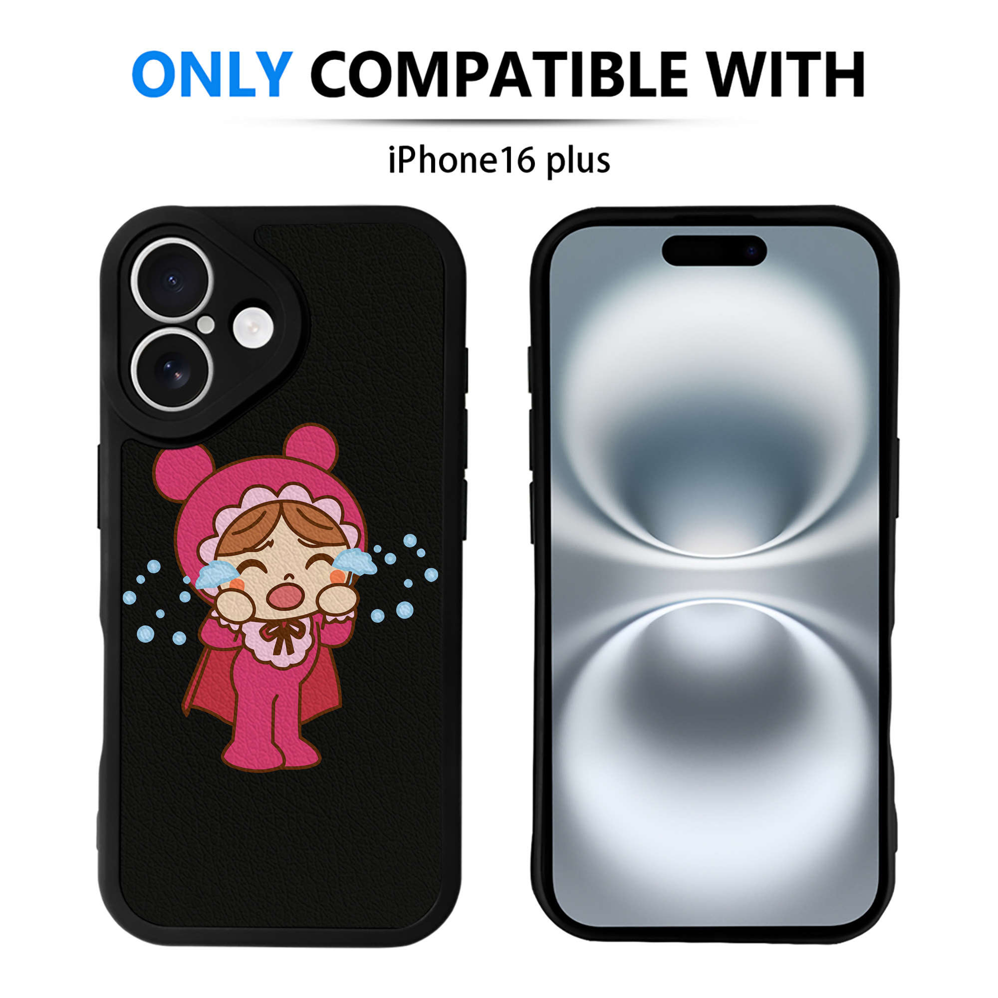 （画像用） アンパンマン Anpanman 【iPhone 16シリーズ対応】シリコンスマホケース（レザー調） 材質：シリコン